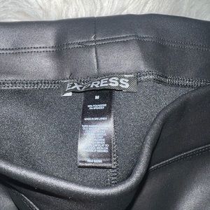 Express black leather pants